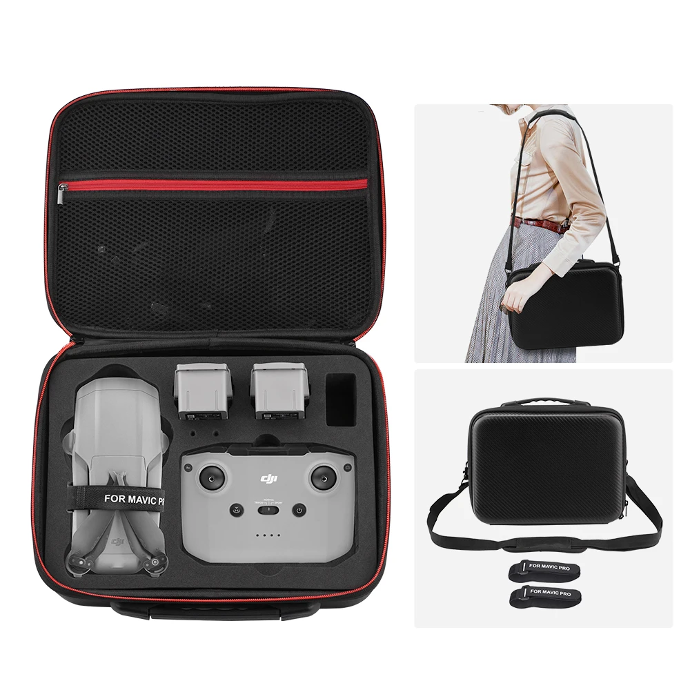 

Nylon PU Storage Bag For DJi Mavic Air 2 Hardshell Box Shoulder Bags for mavic air2 Portable Package Carrying Case Accessories