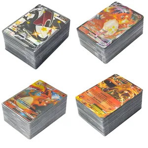 Aниме Pokemon Cards VMAX GX TAG EX MEGA V Anime Figure Pikachu
Charizard French Flash Card Pokémon Childrens Toys Game Gift