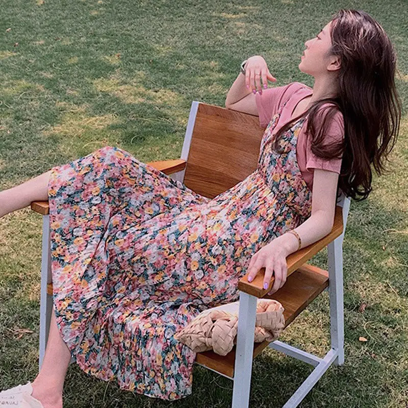 Женский плявечерние костюм из двух предметов комплект с цветочным принтом