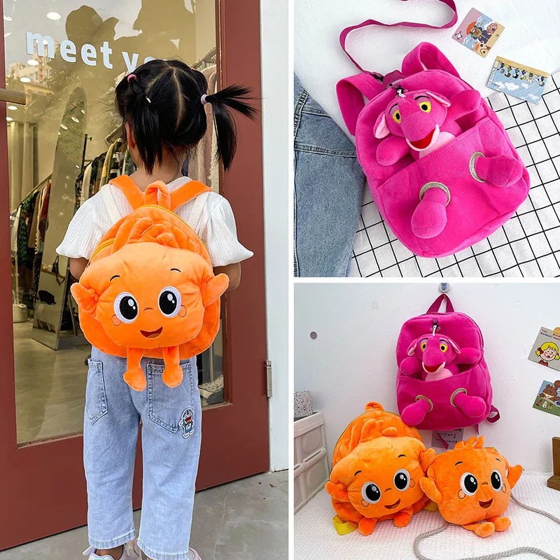 

Baby Girl Monkey Fur Backpack Cute Children Zipper Schoolbag Mini Kid Toy Doll Backpack For Kidergarten New Plush Bag Backpacks