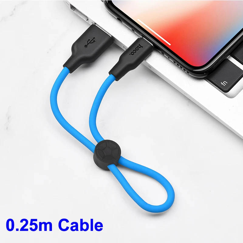Кабель для зарядки HOCO Lightning/Micro USB/Type C 0.5м/1м/2м красный белый оранжевый желтый