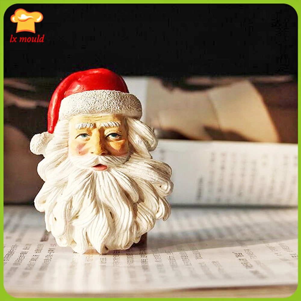 

Santa Snowman Silicone Molds Fondant Cake Embossing Mould Chocolate Biscuit Moulds