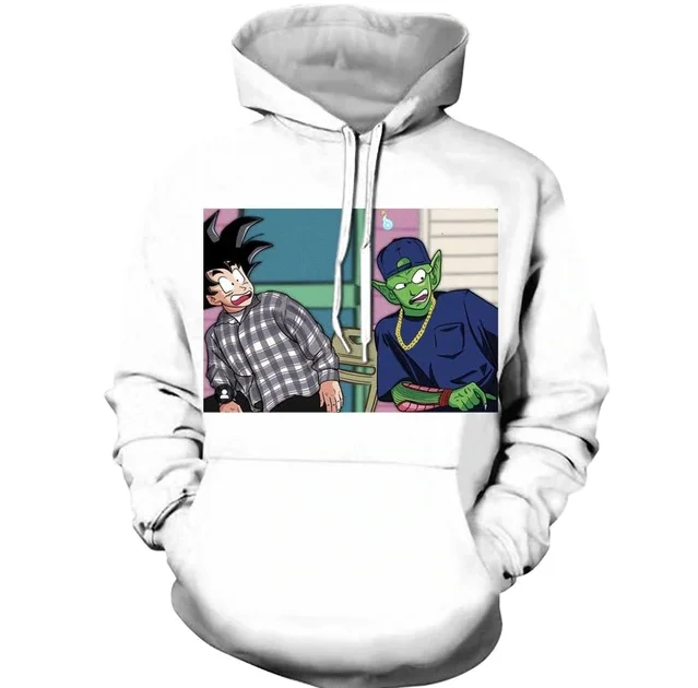 PLstar Cosmos Новая модная Толстовка аниме Dragon Ball Z Kid Goku and Master Roshi 3d принт для мужчин и женщин пуловер с круглым вырезом - Цвет: color as the picture