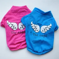 the angle print pet dog vest cotton t shirt for small dogs summer clothes chihuahua puppy clothing shirt vest
