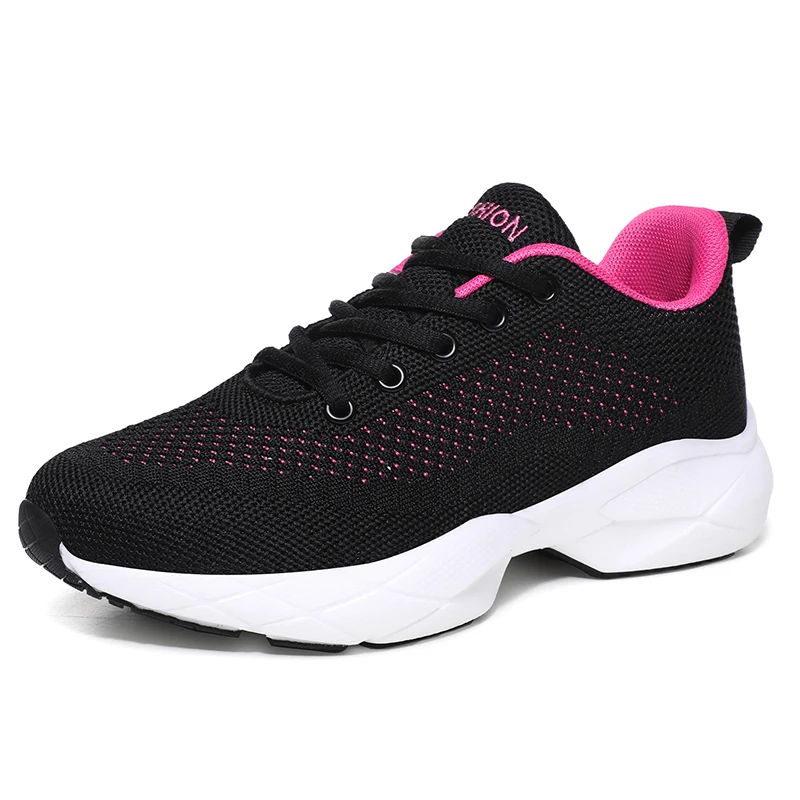 zapatillas mujer sneakers Women Tennis Shoes Sports Shoes Mesh Lace-up Female Footwear Outdoor Thick Bottom Women Sneakers