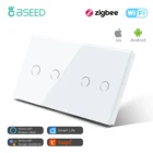 Сенсорный светильник ель света BSEED Zigbee, 4 клавиши, 157 мм, со стеклянной панелью