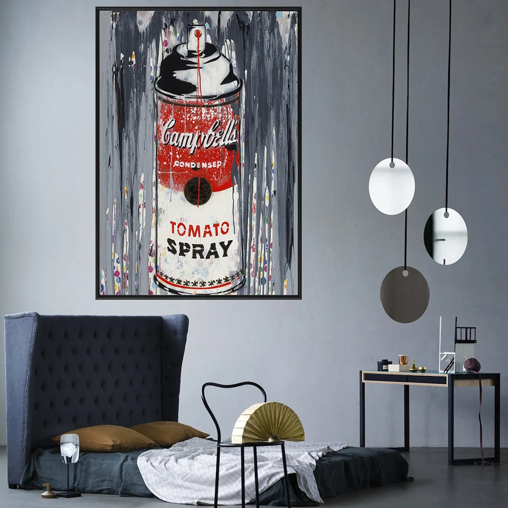

Художественная печать Giclee, Художественная печать на стене, граффити, искусство, томатный спрей, печать, мотивация, вдохновляющая живопись