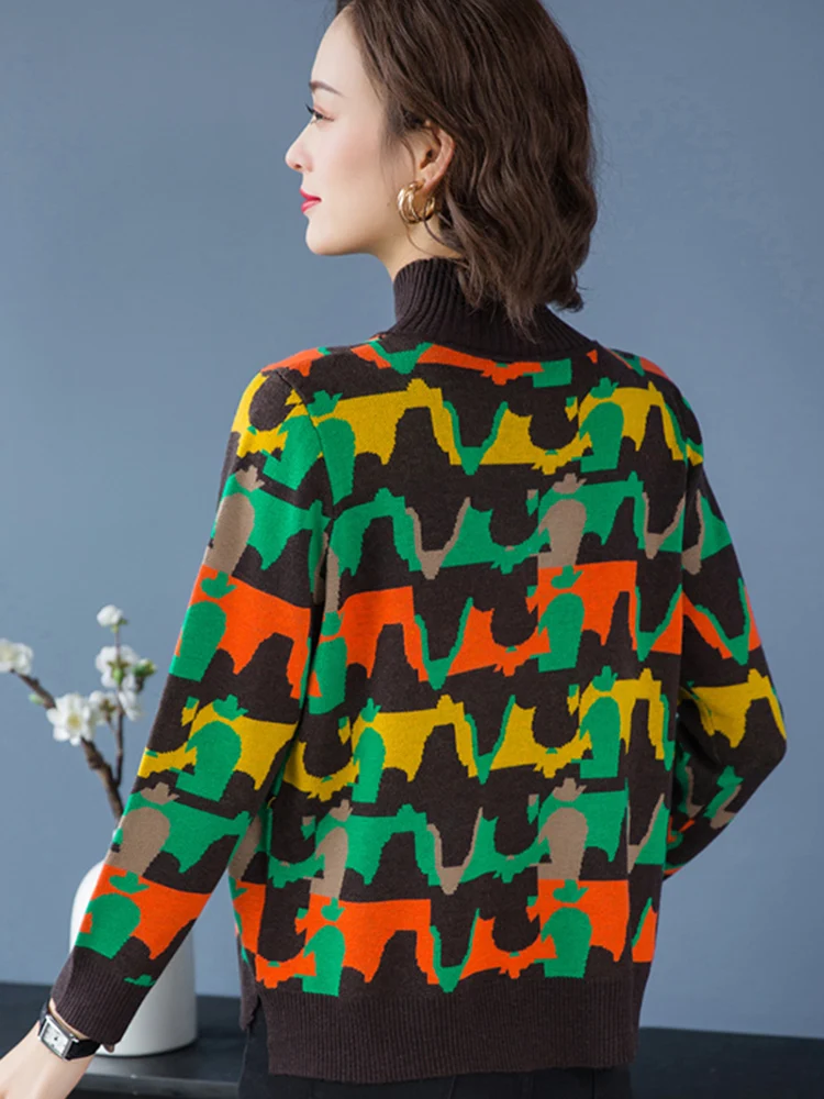 Шотландские полумисс Гао Ling Свитера Осень и зима 2021 Новая Женская Короткая