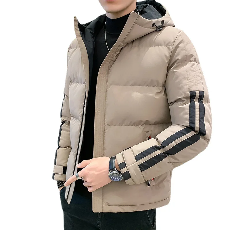 Winter Jacket Men Thick 2021 Hooded Warm Cotton Overcoats Mens Patchwork Parka and Coats Windbreaker Parkas Male Overcoats 4XL