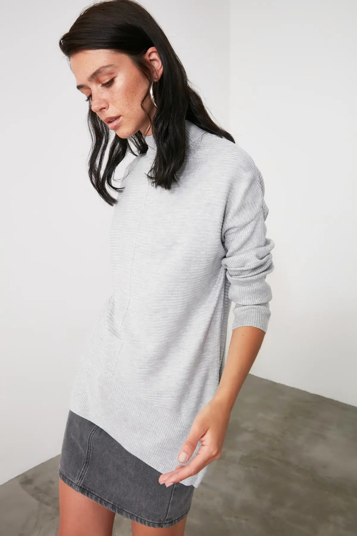 

Trendyol Mesh Detailed Knitwear Sweater TWOAW21KZ2290