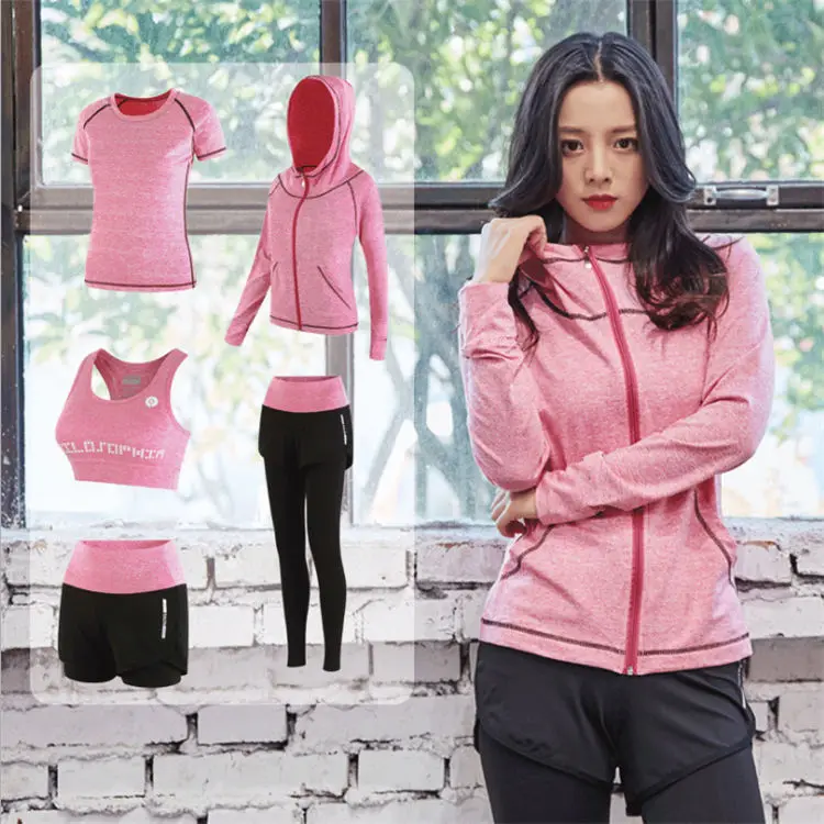 

Gym Yoga suit women's autumn and winter night running fast dry clothes beginner casual loose large fat mm