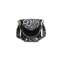 womens one shoulder handbags high end luxury design leopard print bags womens new trendy fashion popular messenger bags