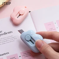 jtsip 3pcs cute mini letter opener small paper cutter tool safety art knife express box opener utility knife blade stationery