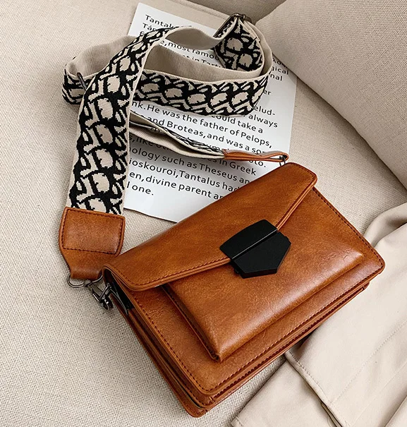 Мини сумка для женщин модная новинка 2020 Ins ультра огонь ретро широкий ремешок