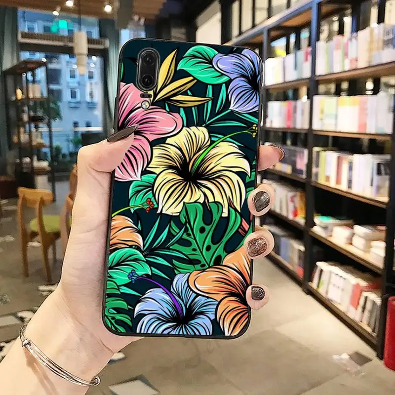 

Vintage flowers vintage painting Phone Case For Huawei honor Mate P 10 20 30 40 Pro 10i 9 10 20 8 x Lite
