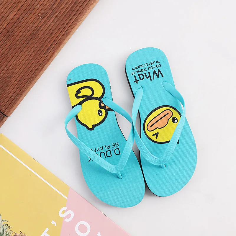 

Fashion Men's Flip-Flops Printed Design Beach Slippers Wear-Resistant Summer Shoes for Men Comfy Men's Home Slippers