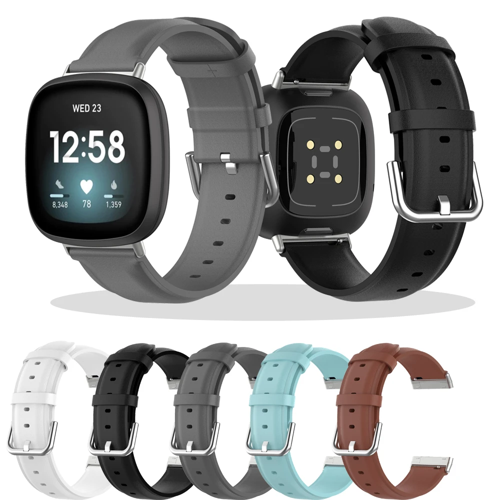 Ремешок из натуральной кожи для смарт-часов Fitbit Versa 3 | Электроника
