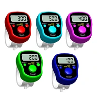 finger counter digital led electronic handheld tally counter clicker finger ring golf digit stitch marker random color