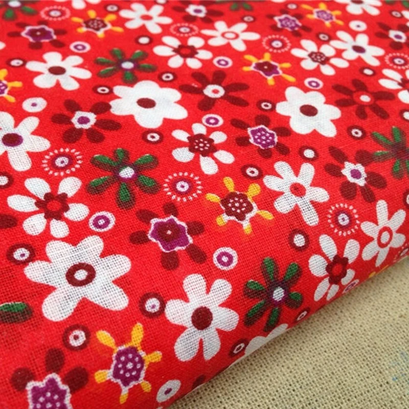 

Seven pieces of 50cmx50cm / 25cmx25cm 100%cotton printed fabric DIY handmade patchwork small umbrella small floral cotton fabric