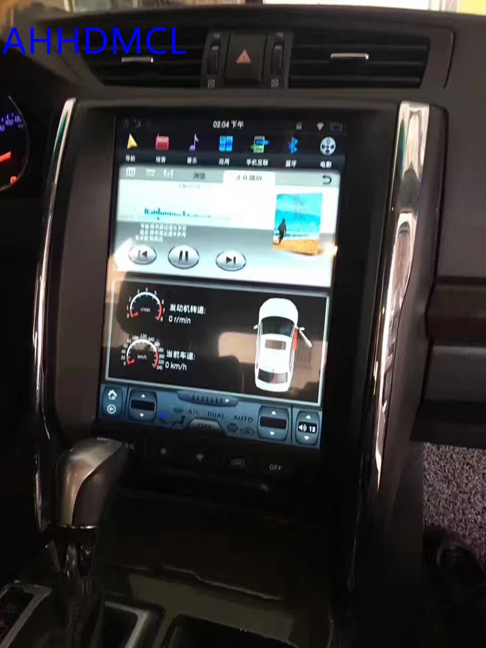 Мультимедийный проигрыватель в стиле Тесла Android автомобильная стереосистема GPS