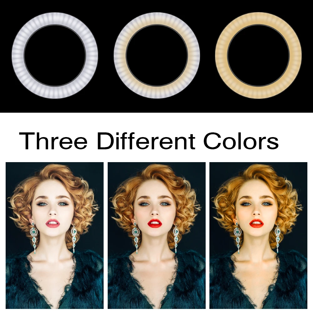 Travor светодиодный настольный кольцевой светильник 10 дюймов с регулируемой