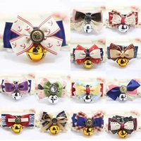 pet bow tie with bell winter pet supplies dog accessories small dog collar style small dog grooming product pet acessories