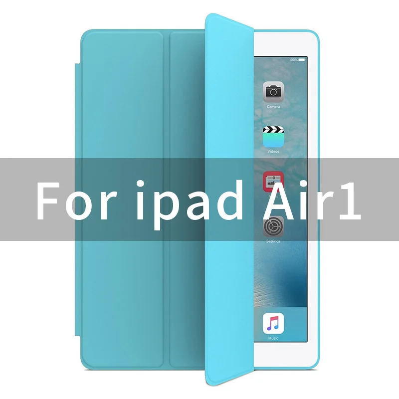 air1-Sky Blue Чехол для iPad air 2 air1, 9,7 дюймов, чехол с 1:1 магнитом, умный Авто спящий чехол с откидной крышкой, кожаный чехол A1566 A1567 A1474 - Цвет: air1-Sky Blue