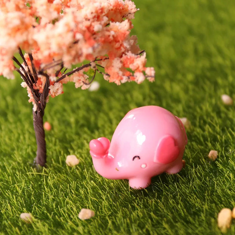 2 шт Мини мультфильм пара слон DIY Декор Каса украшения стол домашний Аксессуары