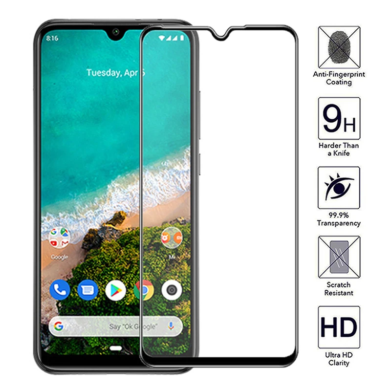 2 в 1 Защитное стекло для Mi A3 Lite light Camera Lens Screen Protector Закаленное Xiaomi xaomi mia3 a3lite Glass |