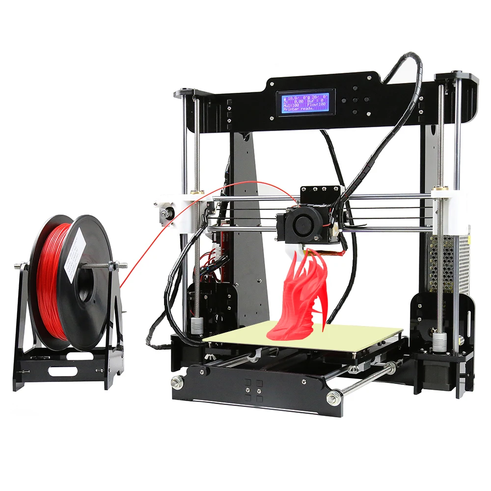 Anet A8 Plus дешевый 3d принтер высокой точности 0 4 мм сопло Prusa I3 FDM Набор DIY с нитью