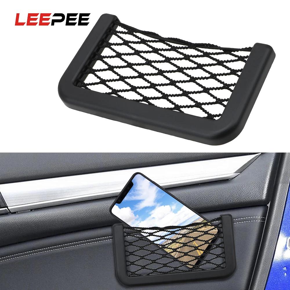 LEEPEE 15X8cm Автомобильная Сетчатая Сумка Автомобиль Организатором сетки