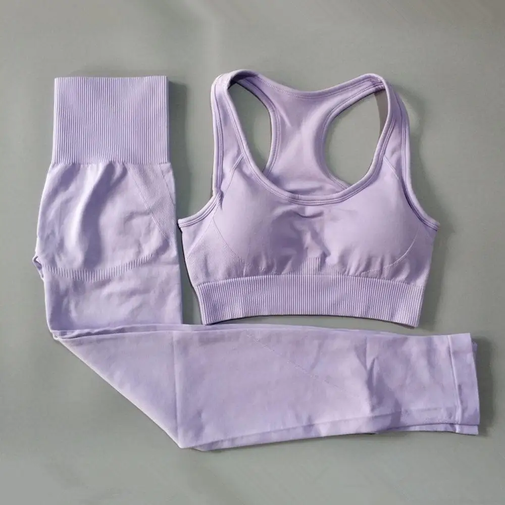 2 шт./комплект женские бесшовные леггинсы с высокой талией | Спорт и развлечения