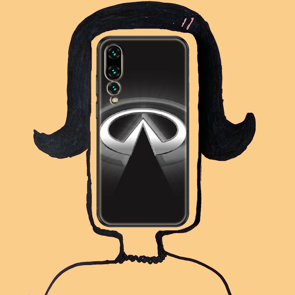 

Sport Car Infinities Phone case For Huawei P Mate P10 P20 P30 P40 10 20 Smart Z Pro Lite 2019 black soft coque pretty shell tpu