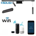 Приглушаемая светодиодная смарт-лампа Zigbee с Wi-Fi, светильник с магнитным треком, управление через приложение, Alexa Google Assistant, Голосовое управление Echo Voice, IOSAndroid