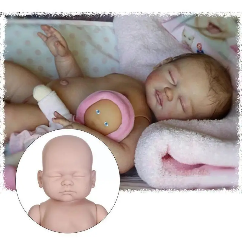 

19inch Lifelike Color Reborn Dolls Silicone Real DIY Size Kit Baby Parts Popular Dolls Unfished Supply
