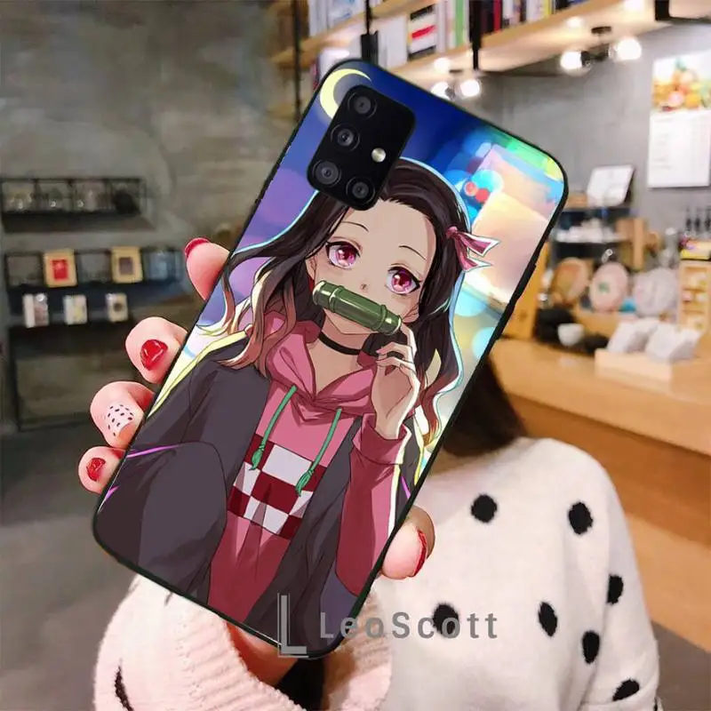 

Kimetsu no Yaiba Phone Case For Samsung A40 A50 A51 A71 A20E A20S S8 S9 S10 S20 Plus note 20 ultra 4G 5G