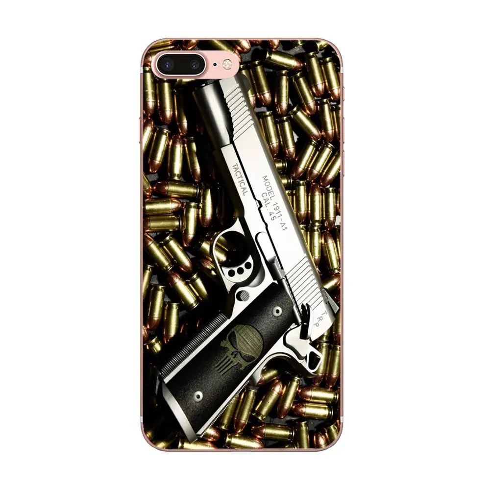 Design Gun And Bullets Pattern For LG K50 Q6 Q7 Q8 Q60 X Power 2 3 Nexus 5 5X V10 V20 V30 V40 Q Stylus TPU Fashion Cell Case | Мобильные