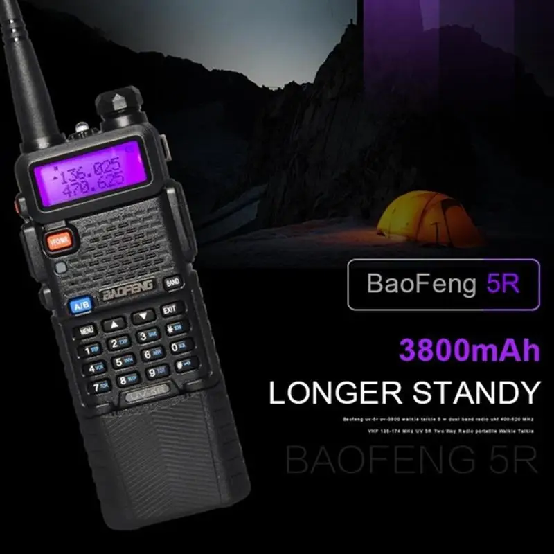 

Extended version wireless walkie-talkie Baofeng uv-5r send to headphones N9T7