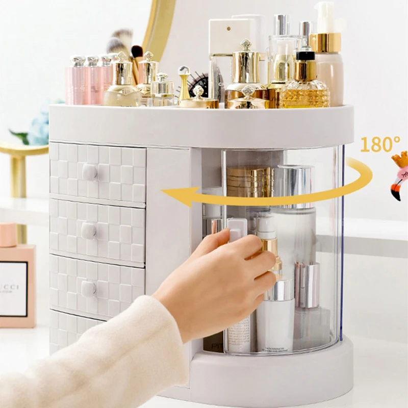 Пылезащитный органайзер для макияжа косметический ящик хранения с ящиком