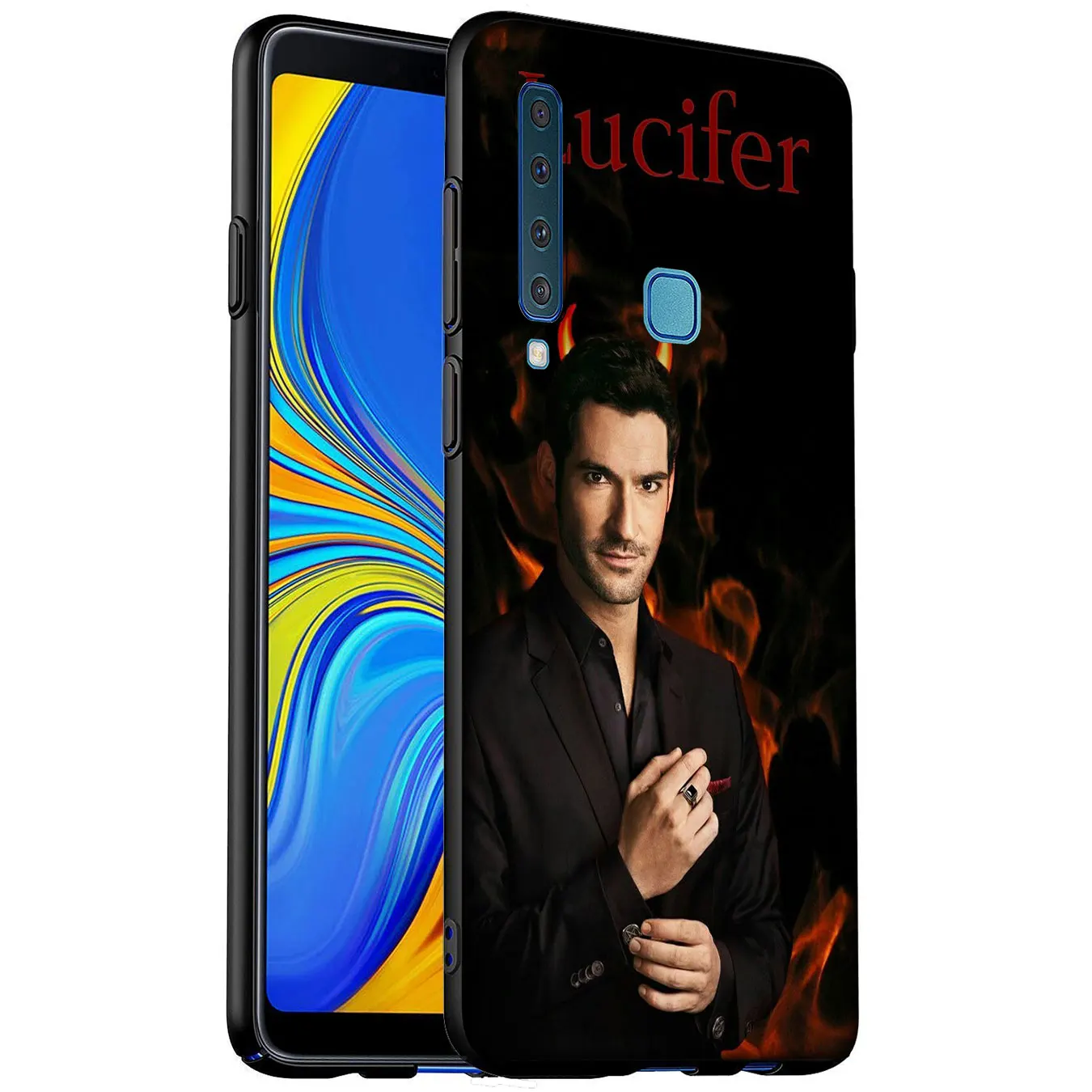 Американский чехол для телевизора Lucife мягкий силиконовый телефона Samsung Galaxy A6 A7 A8