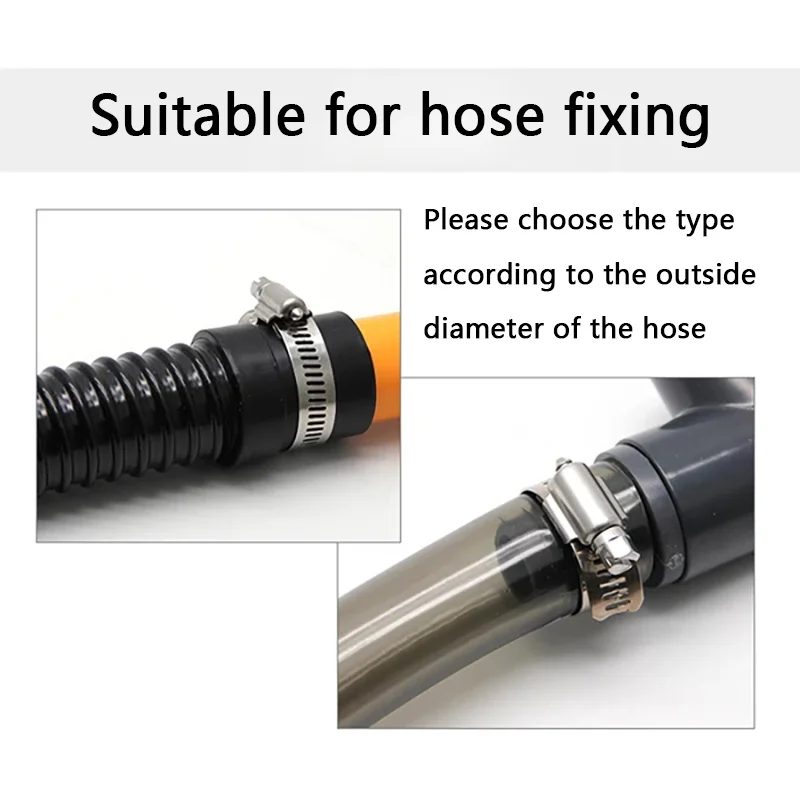 Нержавеющая сталь мини Топливопровод шланг зажим дополнительный Размеры для