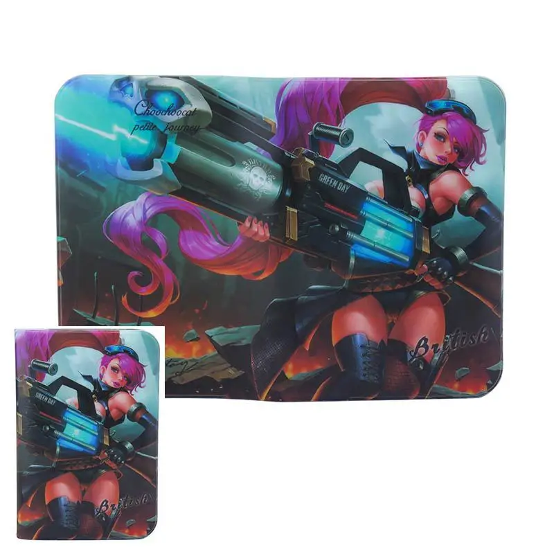 Кошелек Zoukane ZSPC56 для паспорта Кожаная Обложка с мультяшным принтом Король славы