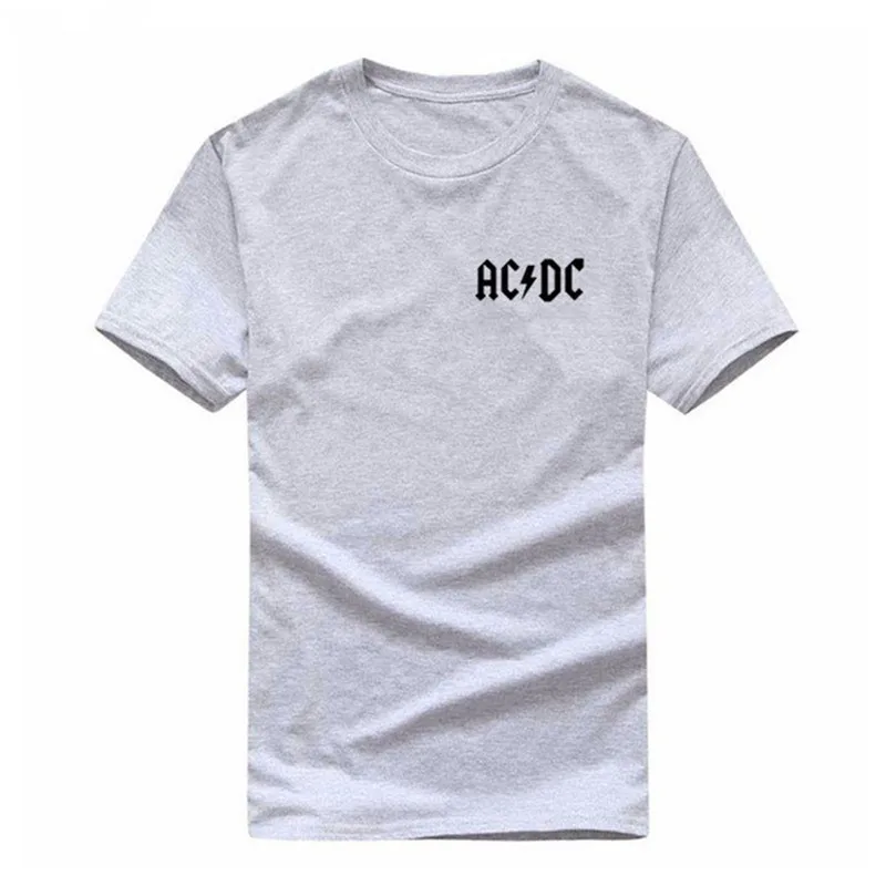 P37 Gray and Black Camisetas Hombre AC/DC Группа рок футболка для мужчин s acdc Графические футболки принт о-образный вырез хип-хоп короткий рукав Повседневная футболка мужская одежда - Цвет: P37 Gray and Black