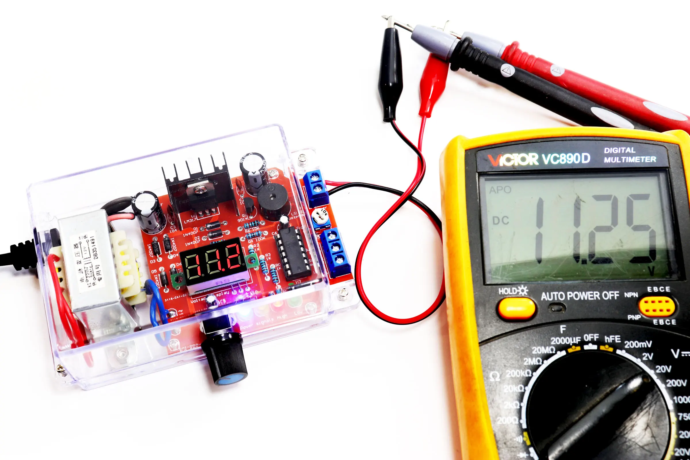 DIY kit US Plug 110V LM317 Kit с чехлом | Электронные компоненты и принадлежности