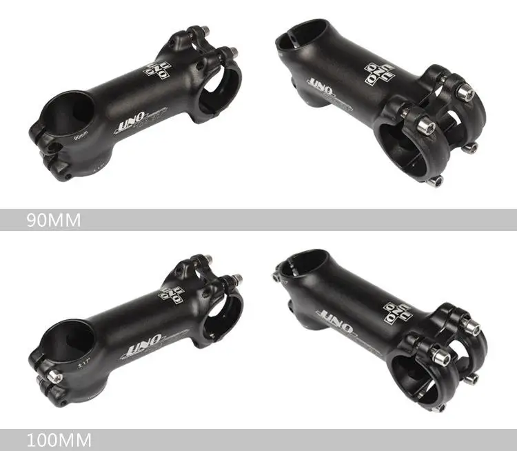 Горный шоссейный велосипед ультра легкий стержень 17 35 градусов 60 90 120 мм черный