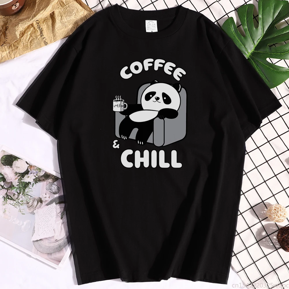 

Red Panda Sitting On A Sofa Chill Print Tshirt Man Aesthetic Breathable Clothes Casual Style Top Vintage Mans T-shirts