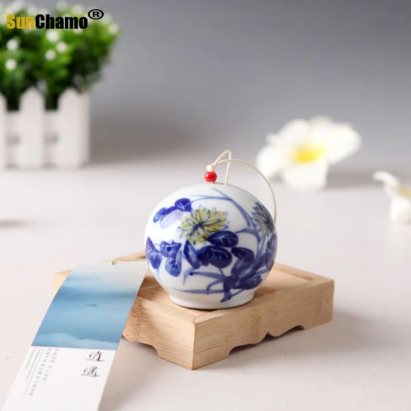 Ходовой товар оригинальный керамический подвесной колокольчик ручной работы с