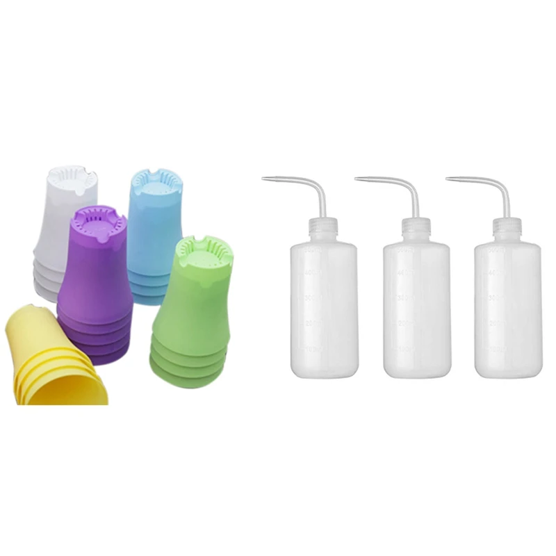 

20 шт., пластиковые кастрюли для полива растений, 500 мл, 17 унций