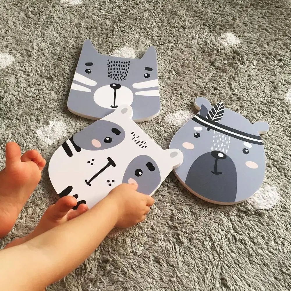 Настенная 3D наклейка в скандинавском стиле декор для комнаты с изображением лисы