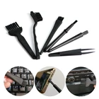 Профессиональный набор для чистки клавиатуры и клавиатуры, 6 небольших портативных антистатических щеток для чистки компьютерных телефонов